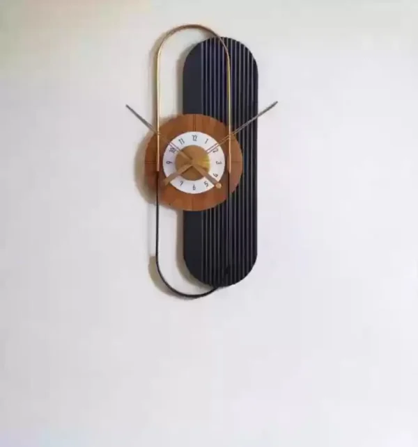 Black Designer Ring Clock