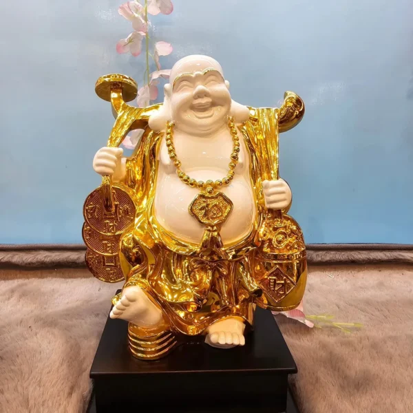 Golden Laughing Buddha