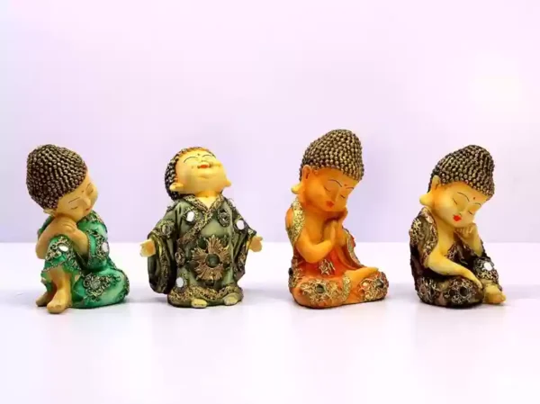 Happy Monk Set of 4