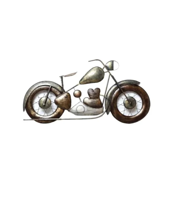 Vintage Metal Motorcycle Wall Art