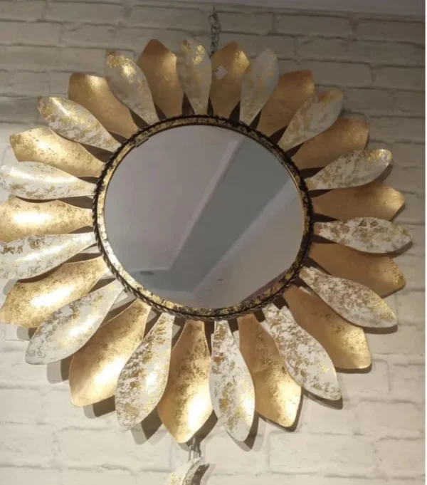 Luxurious Gold-Framed Wall Mirror