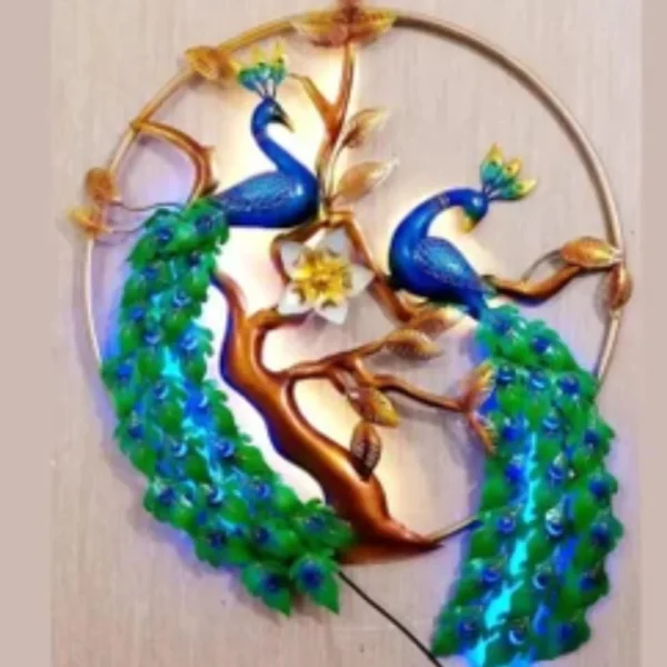 Two Peacock in ring