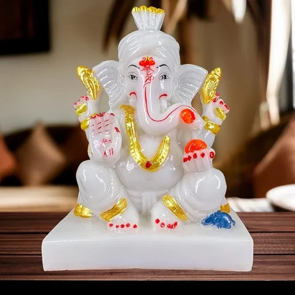 Small Marble Ganesh Ji