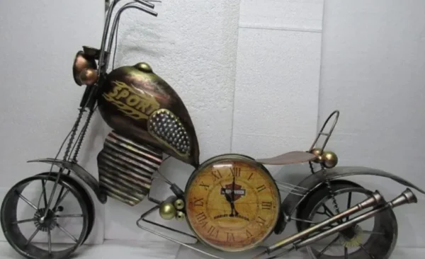Vintage Motorcycle Wall Clock