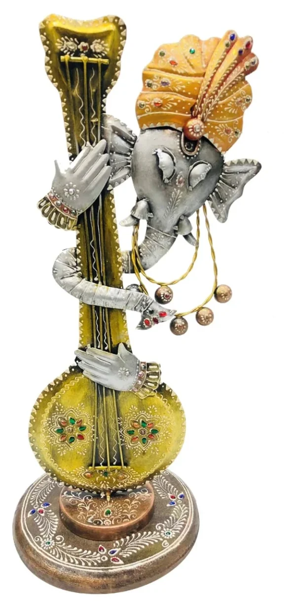 Standing Guitar Ganesha – Divine Musical Blessings