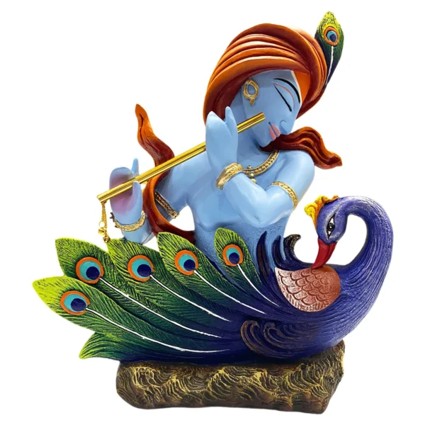 Blue Peacock Krishna
