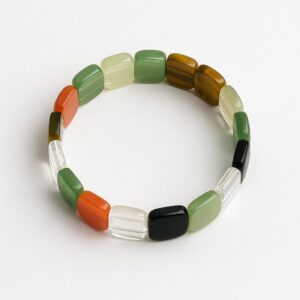 Natural & Original 7 Chakra Stone Pyramid Bracelet