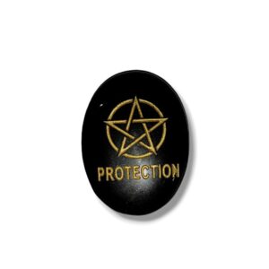 Protection zibu coin black tourmaline
