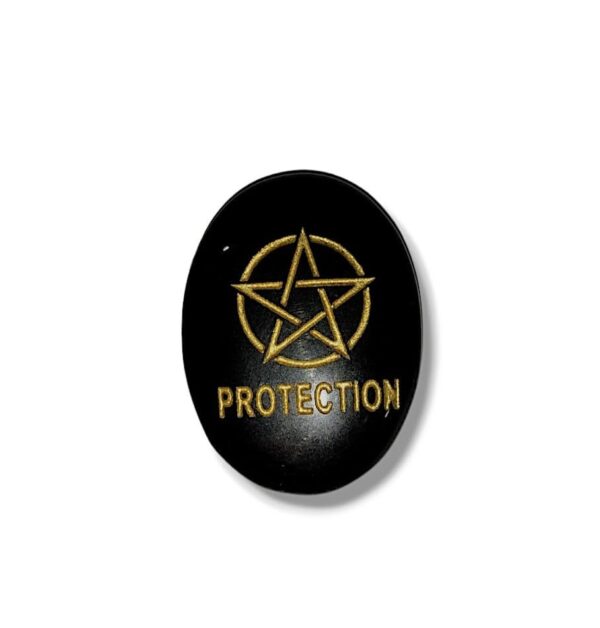 Protection zibu coin black tourmaline